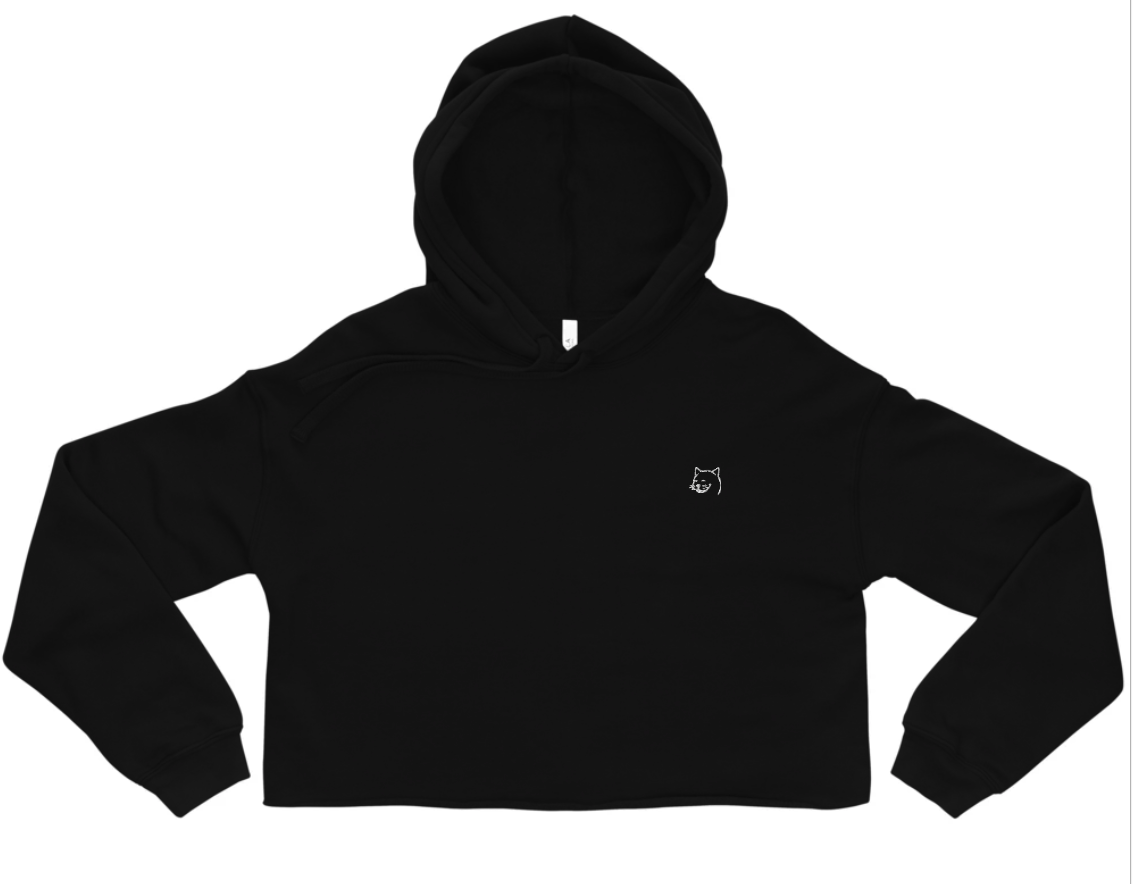 the cat crop hoodie