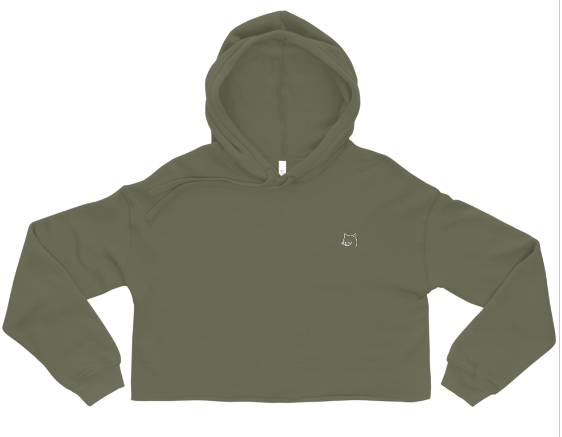 the cat crop hoodie